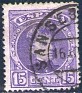 Spain 1901 Alfonso XIII 15 CTS Violet Edifil 246. España 1901 246 u. Uploaded by susofe